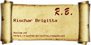 Rischar Brigitta névjegykártya